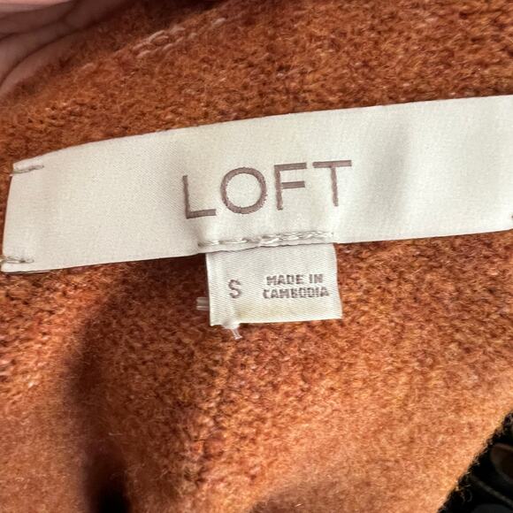 Burnt Orange V Neck Sweater Vintage Retro Cottagecore Academia Cozy Preppy Small - Picture 4 of 7